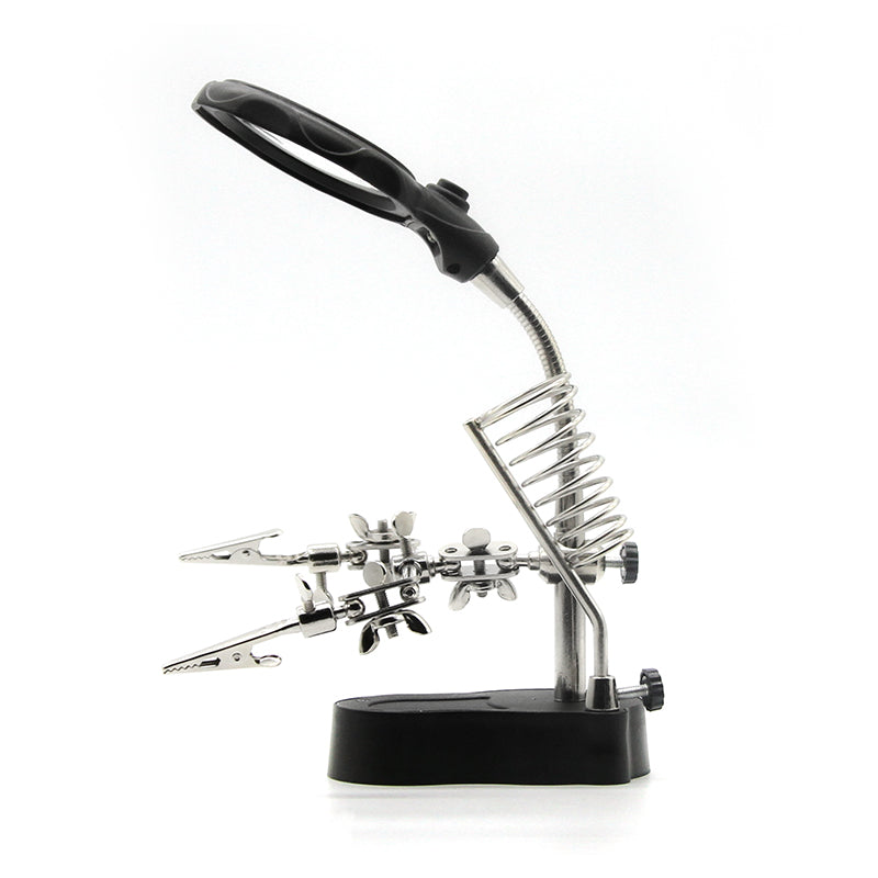 PCB Welding Clamp with Lamp & Magnifier