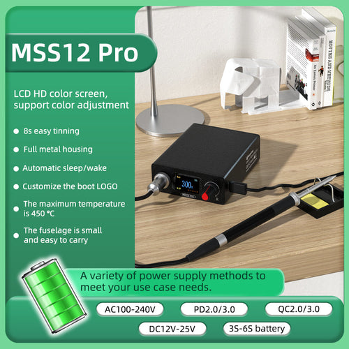 MSS12 Pro Soldering Station (T12, 1 tip)