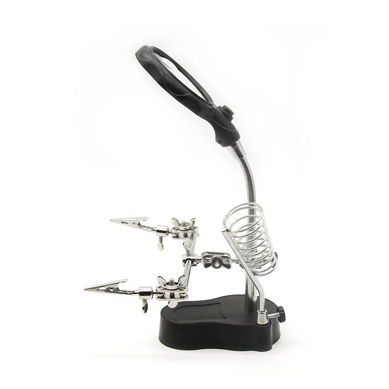 PCB Welding Clamp with Lamp & Magnifier