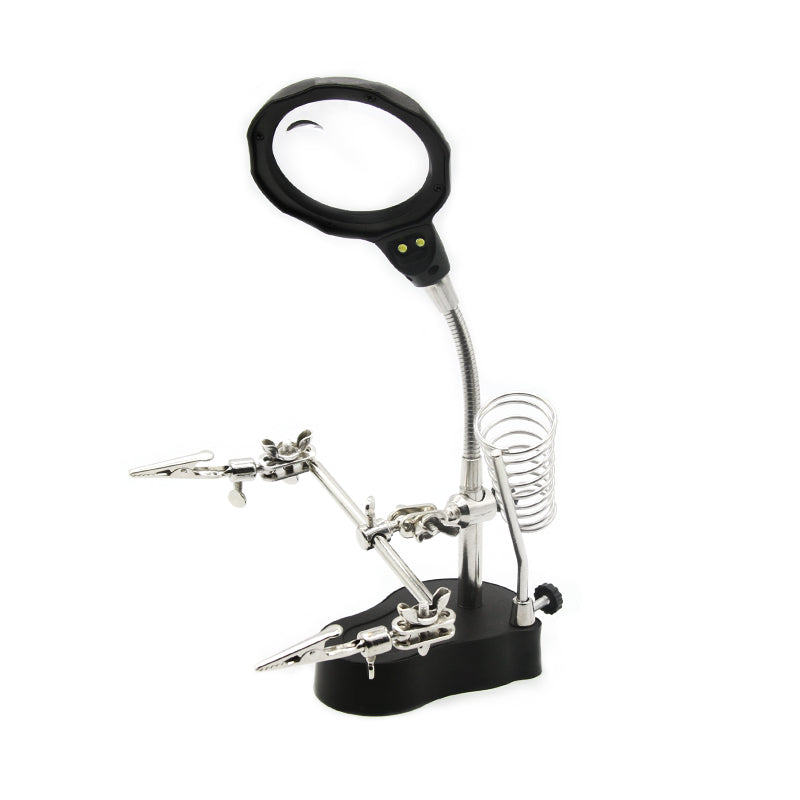 PCB Welding Clamp with Lamp & Magnifier