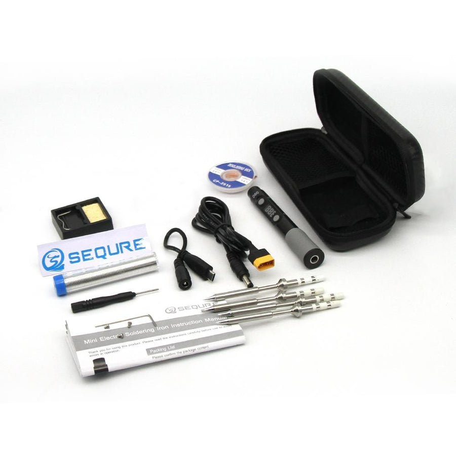 SQ-D60B Mini Soldering Iron Kit with Tool Bag