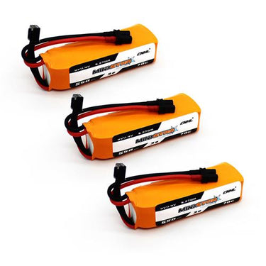 Translation missing: en.3 Packs CNHL MiniStar HV 550mAh 11.4v 3s 70c Lipo Battery With XT30U