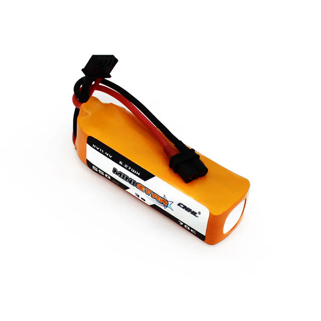 3 Packs CNHL MiniStar HV 550mAh 11.4v 3s 70c Lipo Battery With XT30U