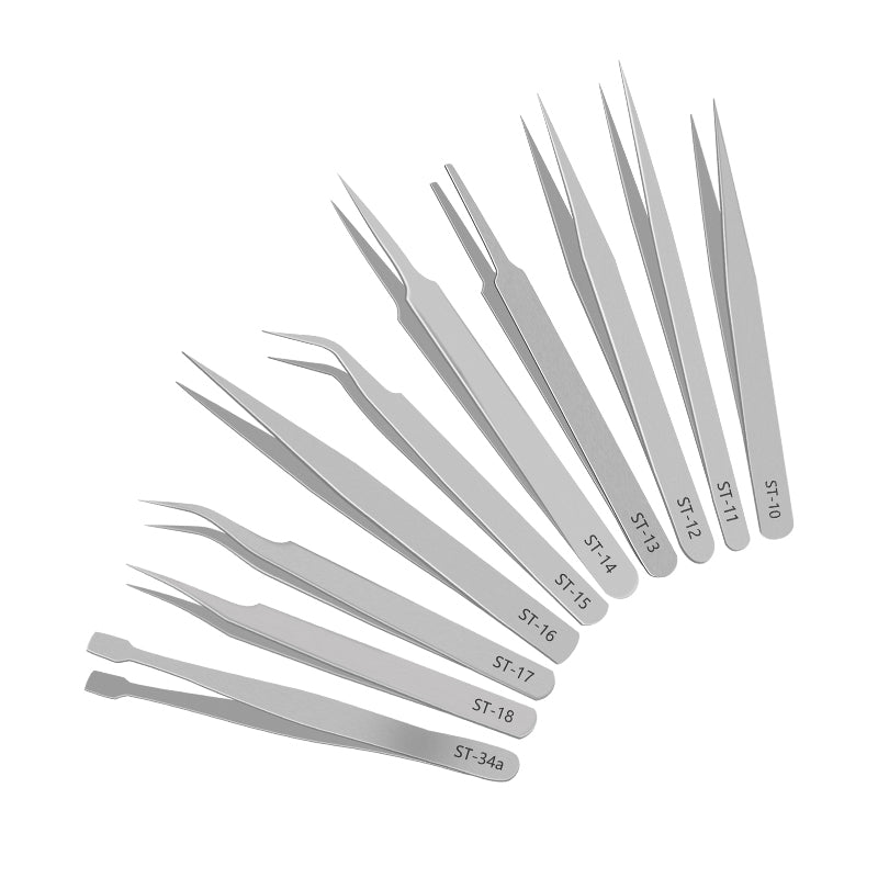 ST Precision Anti-Static Tweezers Set