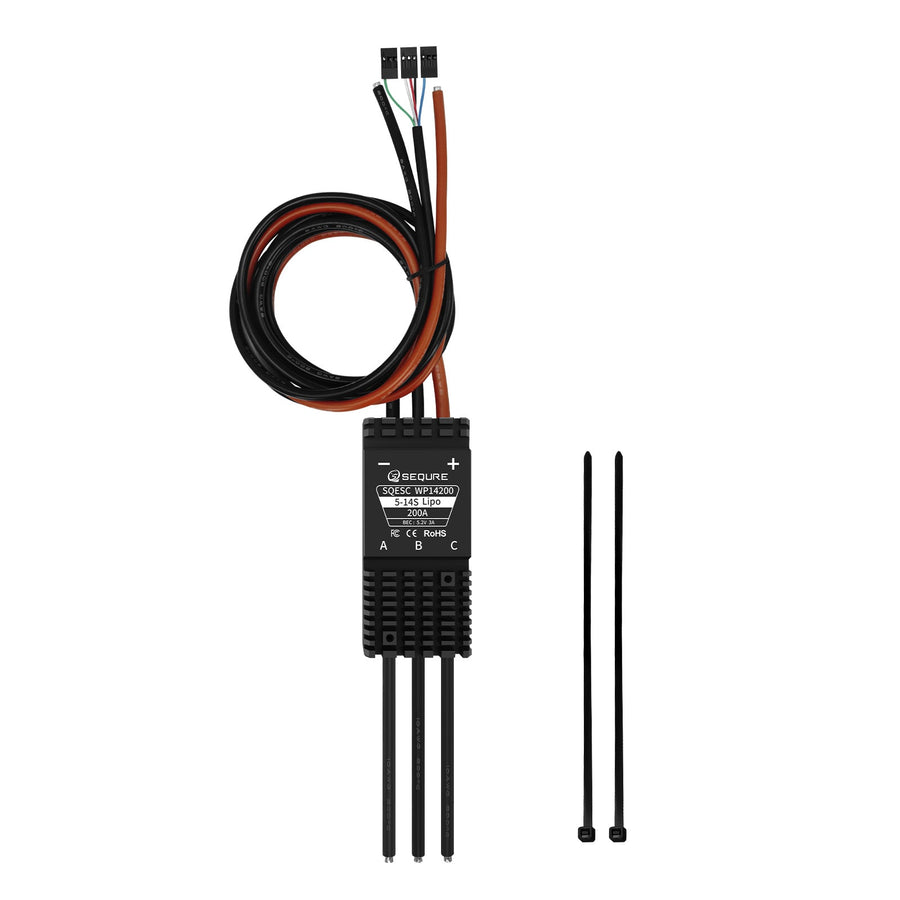 SQESC WP14200 IP68 Waterproof ESC 5-14S 200A (A)