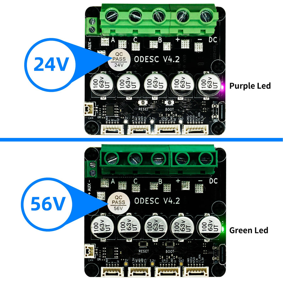ODESC V4.2 Brushless Servo Motor Controller 8-56V (FOC/BLDC)