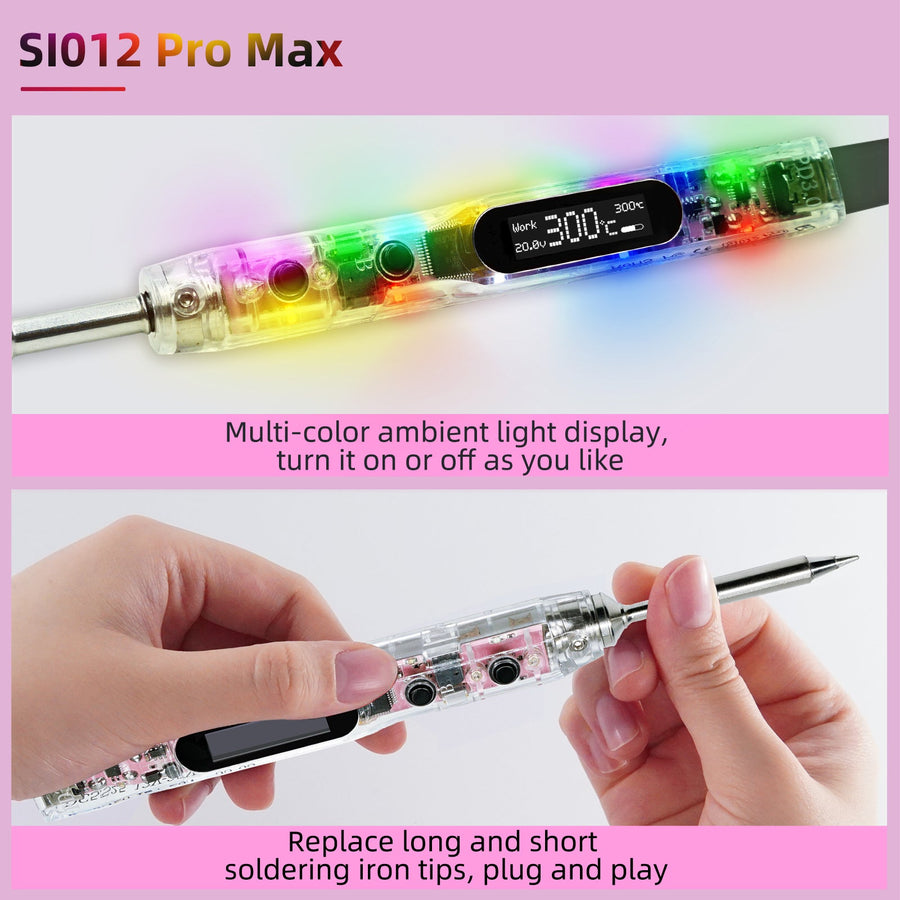 SI012 Pro Max Soldering Iron Kit (T12 tip)