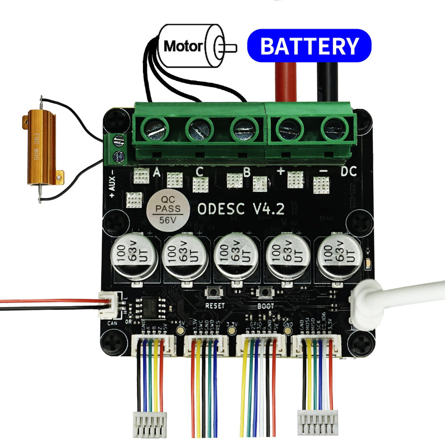 ODESC V4.2 Brushless Servo Motor Controller 8-24V (FOC/BLDC)