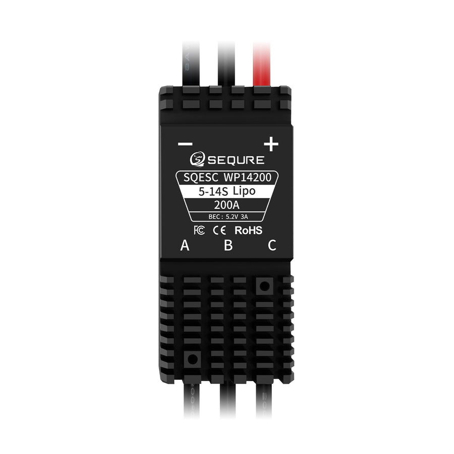 SQESC WP14200 IP68 Waterproof ESC 5-14S 200A (B)