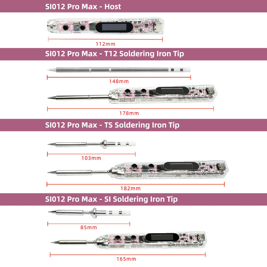 SI012 Pro Max Soldering Iron (T12 tip)