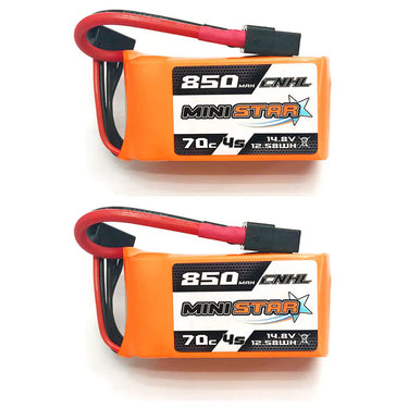 Translation missing: en.[Combo] 2 Packs CNHL MiniStar 850mAh 14.8V 4S 70C Lipo Battery with XT60 Plug