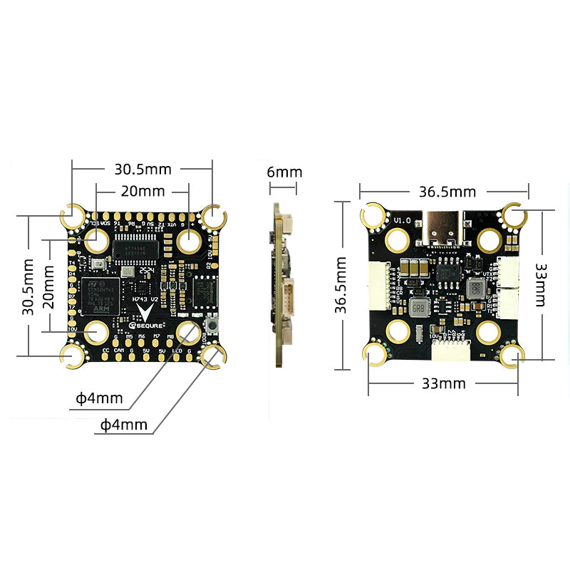 H743 V2 Flight Controller ICM42688P 4-8S Dual BEC