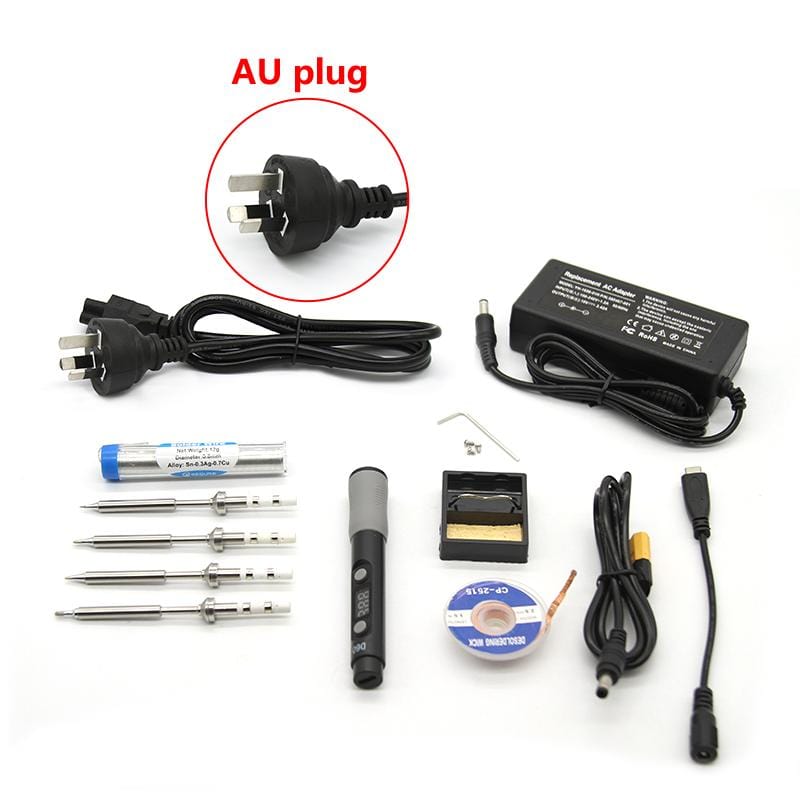 SQ-D60B Mini Soldering Iron Kit with 19V 3A Adapter