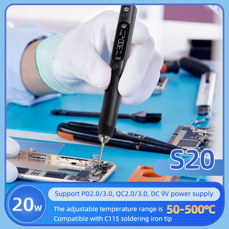 S20 Nano Soldering Iron (C115) - 3 tips