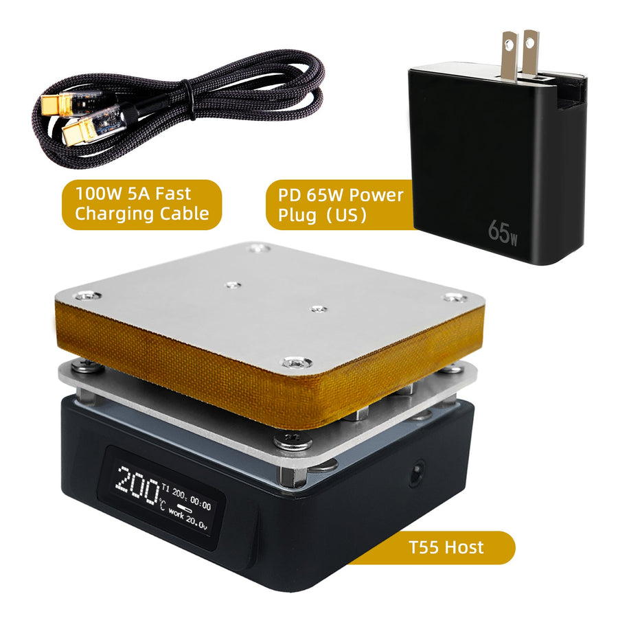 T55 Soldering Hot Plate with Power Adapter