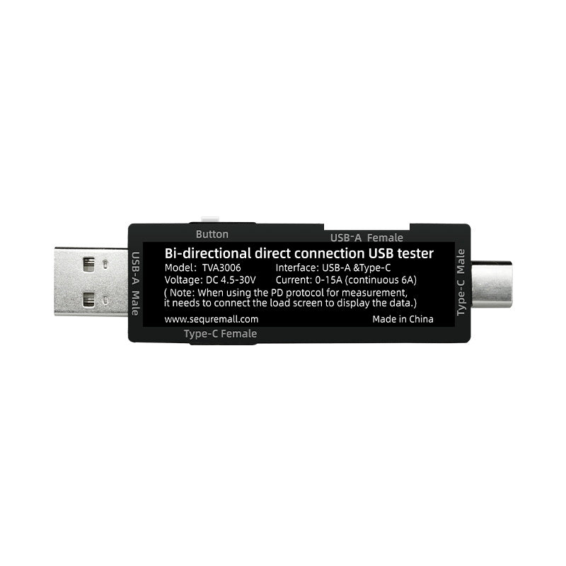 TVA3006 High-Precision Volt-Ammeter Power Meter (USB-C)