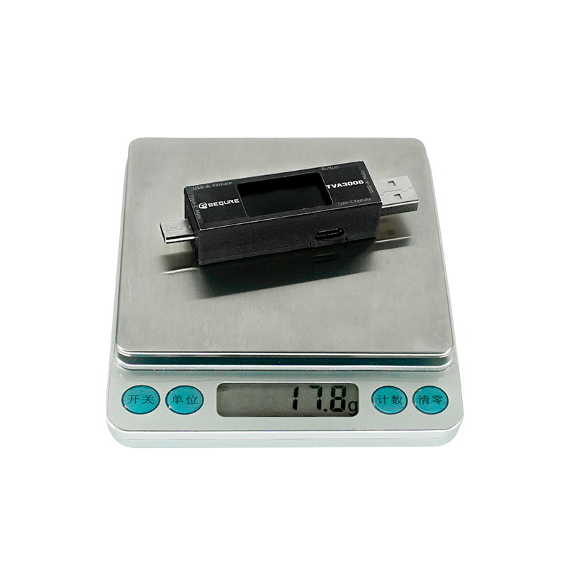 TVA3006 High-Precision Volt-Ammeter Power Meter (USB-C)