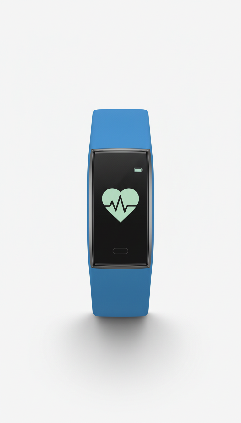 Wearable Fitness Tracker in Electro Blue