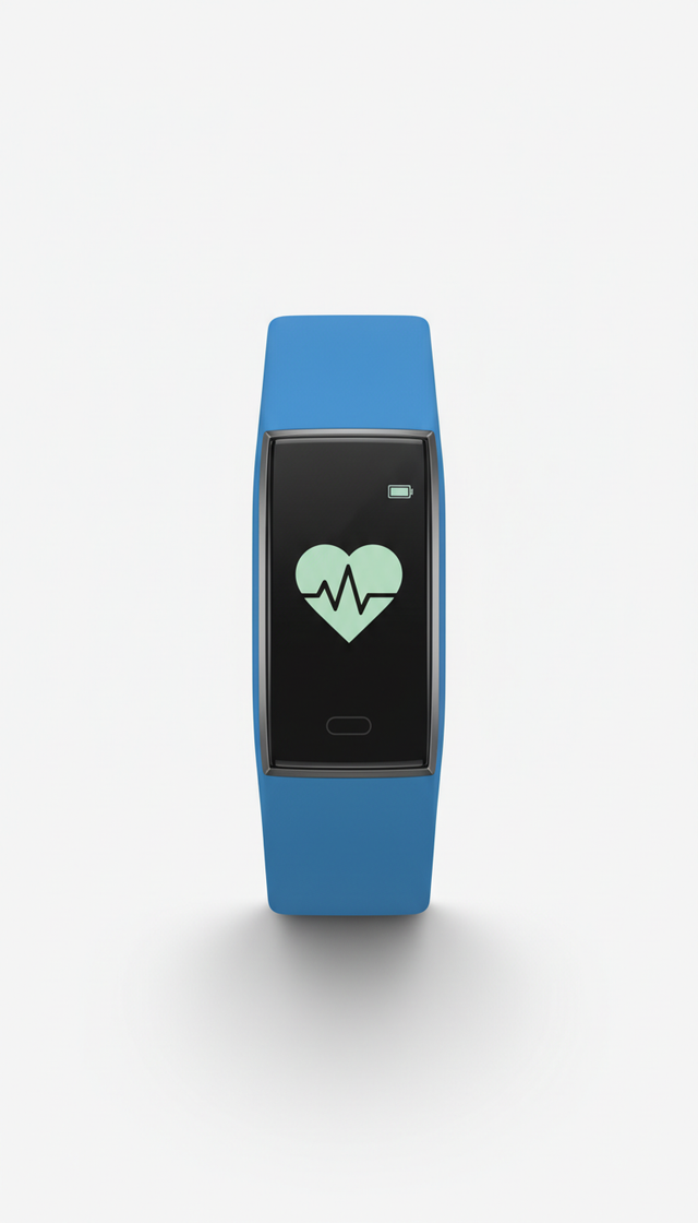 Wearable Fitness Tracker in Electro Blue